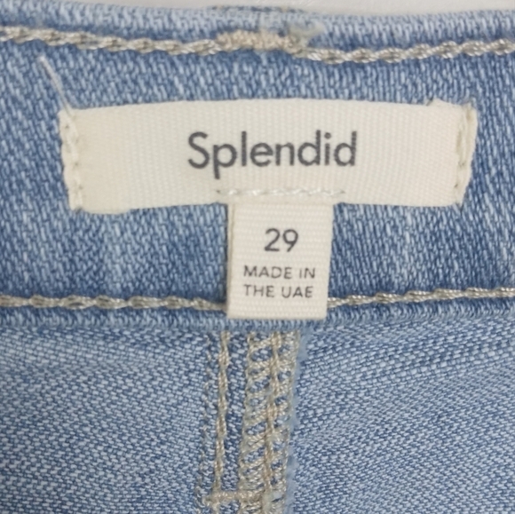 NWT Splendid High Waist Distressed Straight Crop Jean $178 - Picture 12 of 15